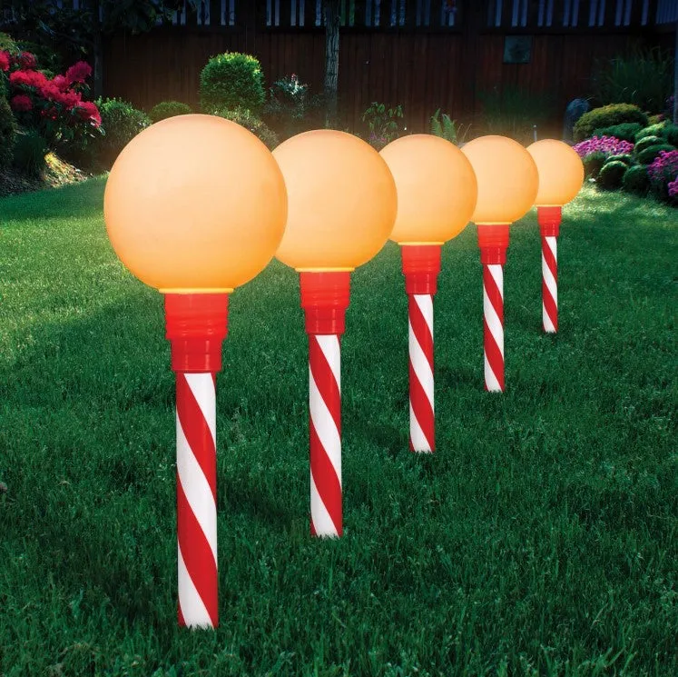 Lytworx RGB And Warm White Solar Ball Stake Lights - 5 Pack