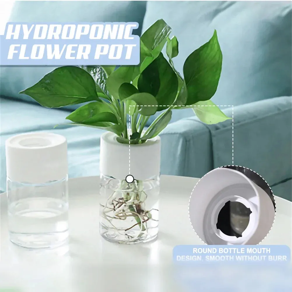 Mini Hydroponic Flower Pot – Transparent Imitation Glass Soilless Vase