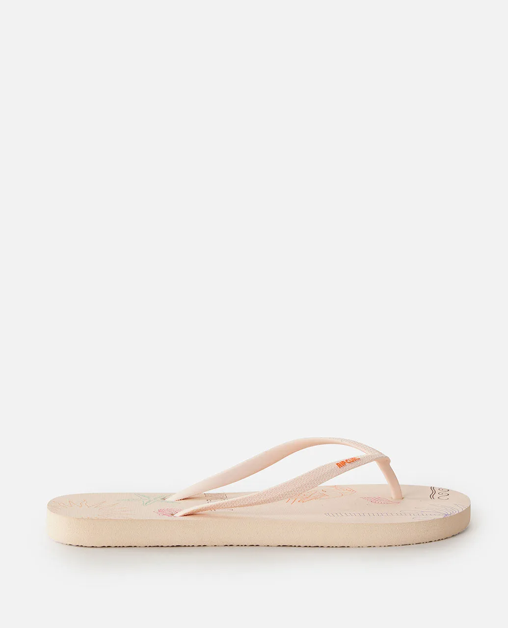 Mixed Bloom Open Toe - Bone