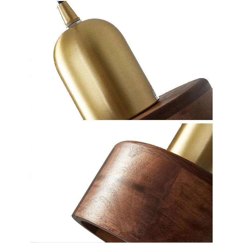 Modern Retro Walnut Wood Lamps