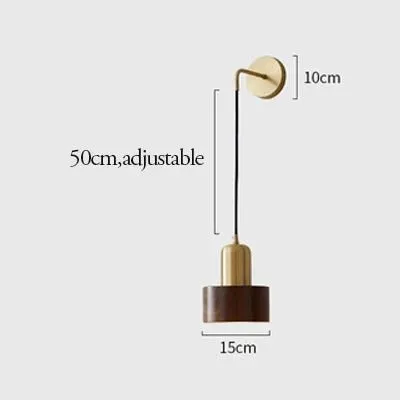 Modern Retro Walnut Wood Lamps