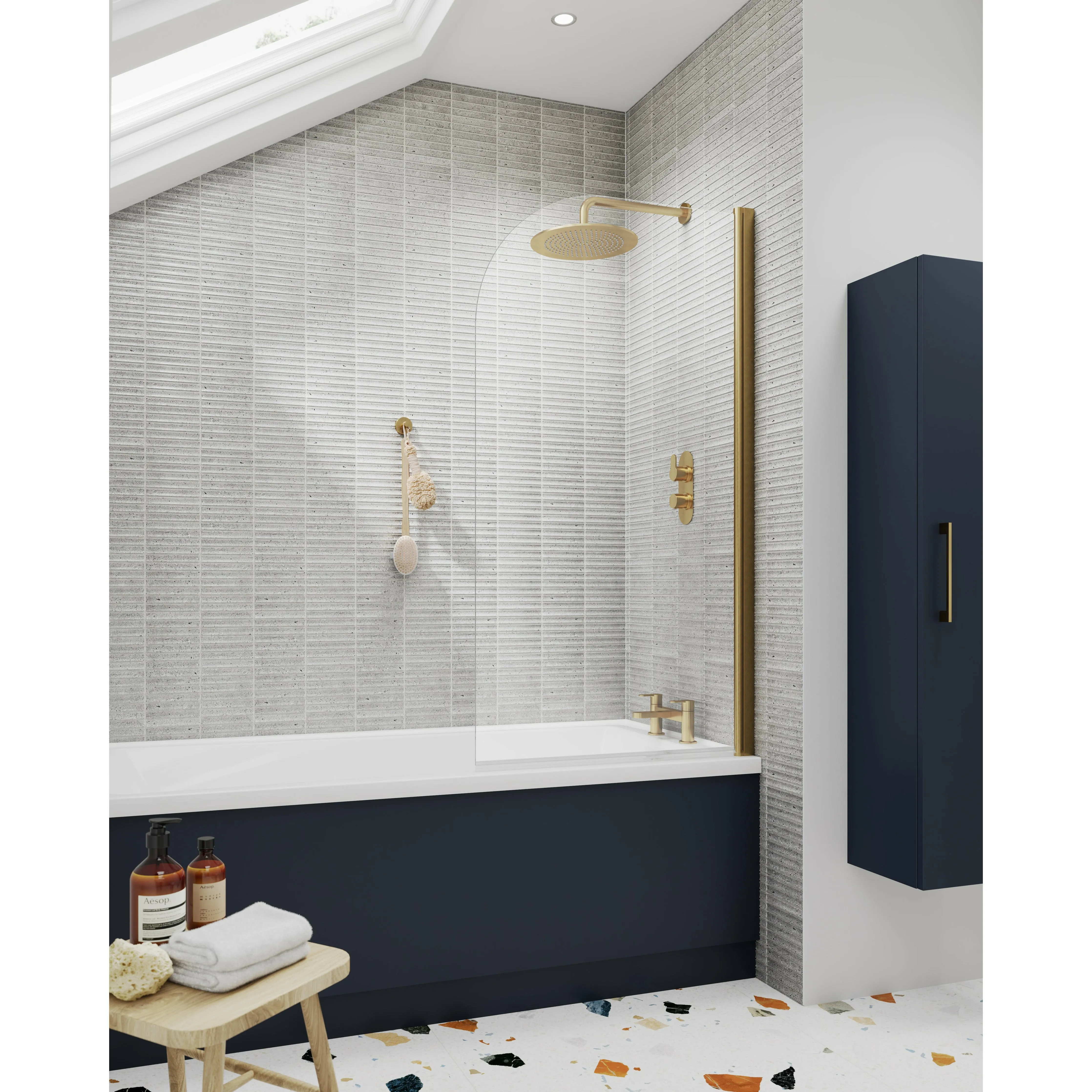 Modern Straight Front Panel & Plinth (1800mm)