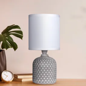 Moroccan Mist Concrete LED Table Lamp - Grey