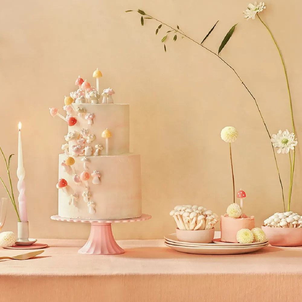 Mushroom Birthday Candles