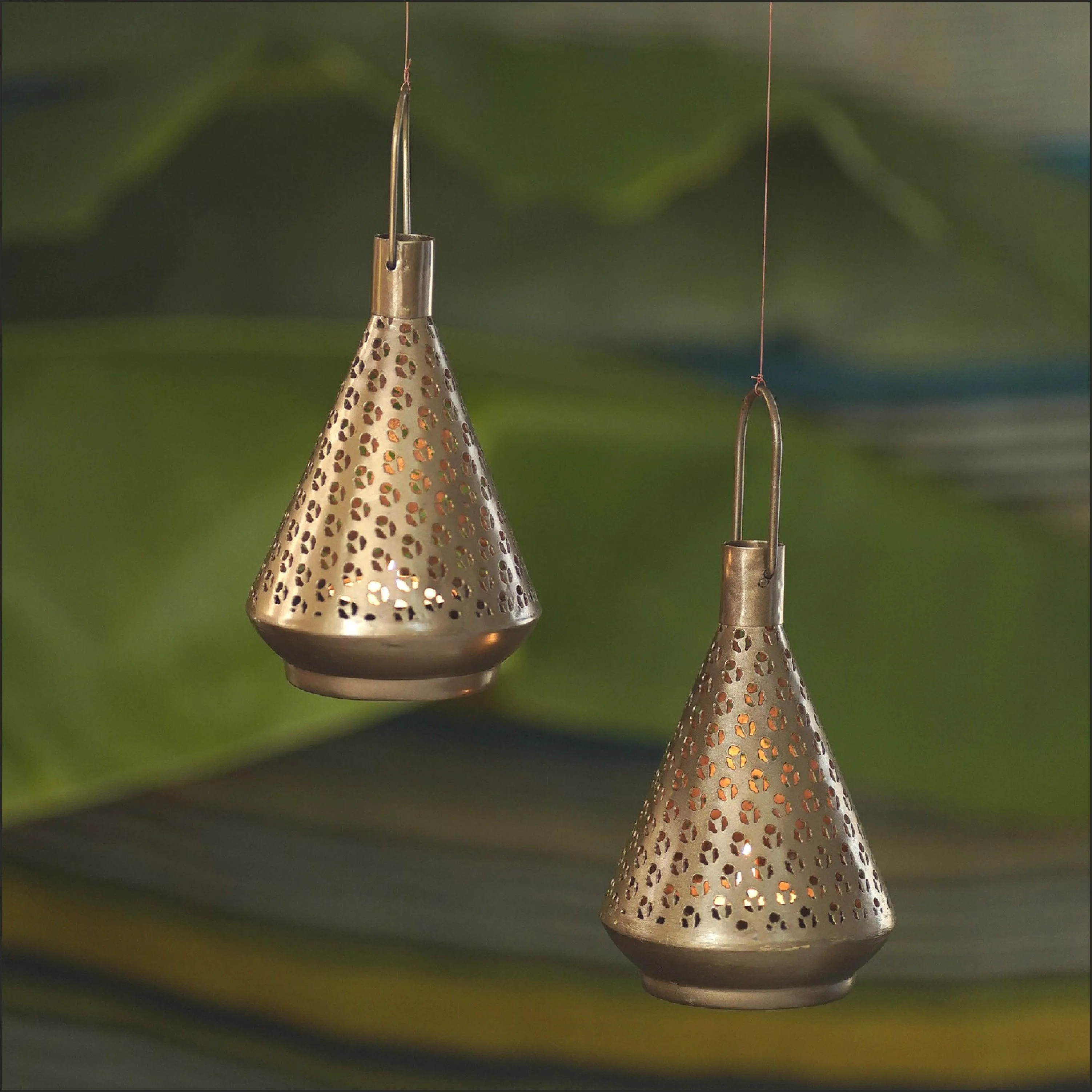 Nayan T Light Set of 2 for Home Decor | Pendant Hanging Lamp