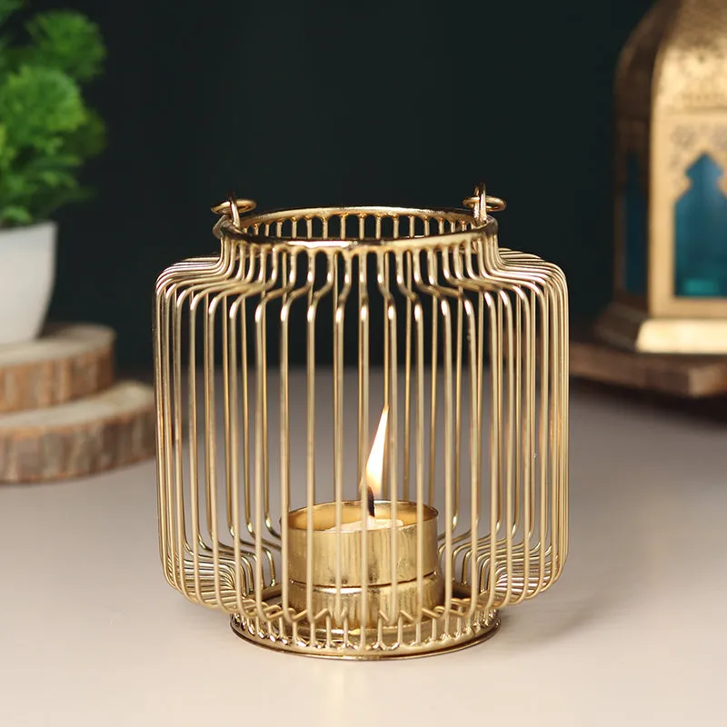 Nebula Tealight Candle Holder - Gold