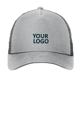 New Era Snapback Trucker Customized Caps, Grey/ Grey