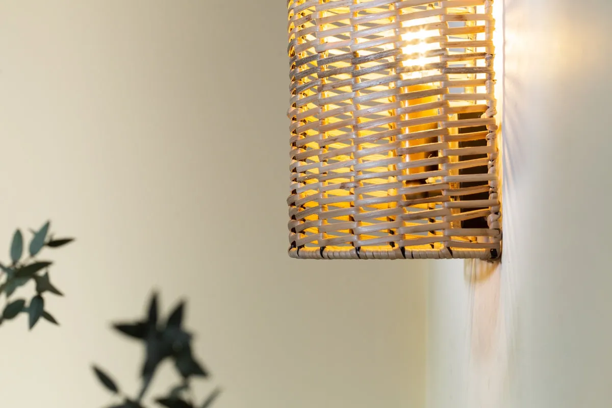 Nkuku Noko Rattan Wall Lamp