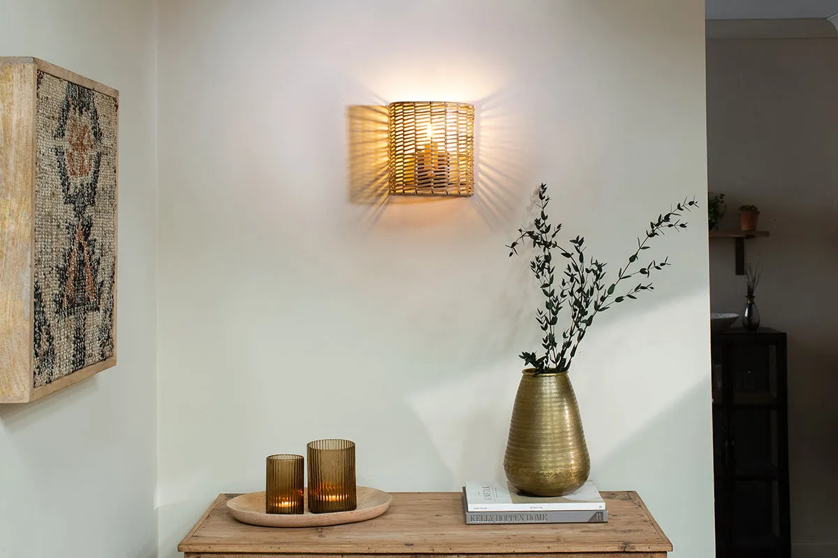 Nkuku Noko Rattan Wall Lamp