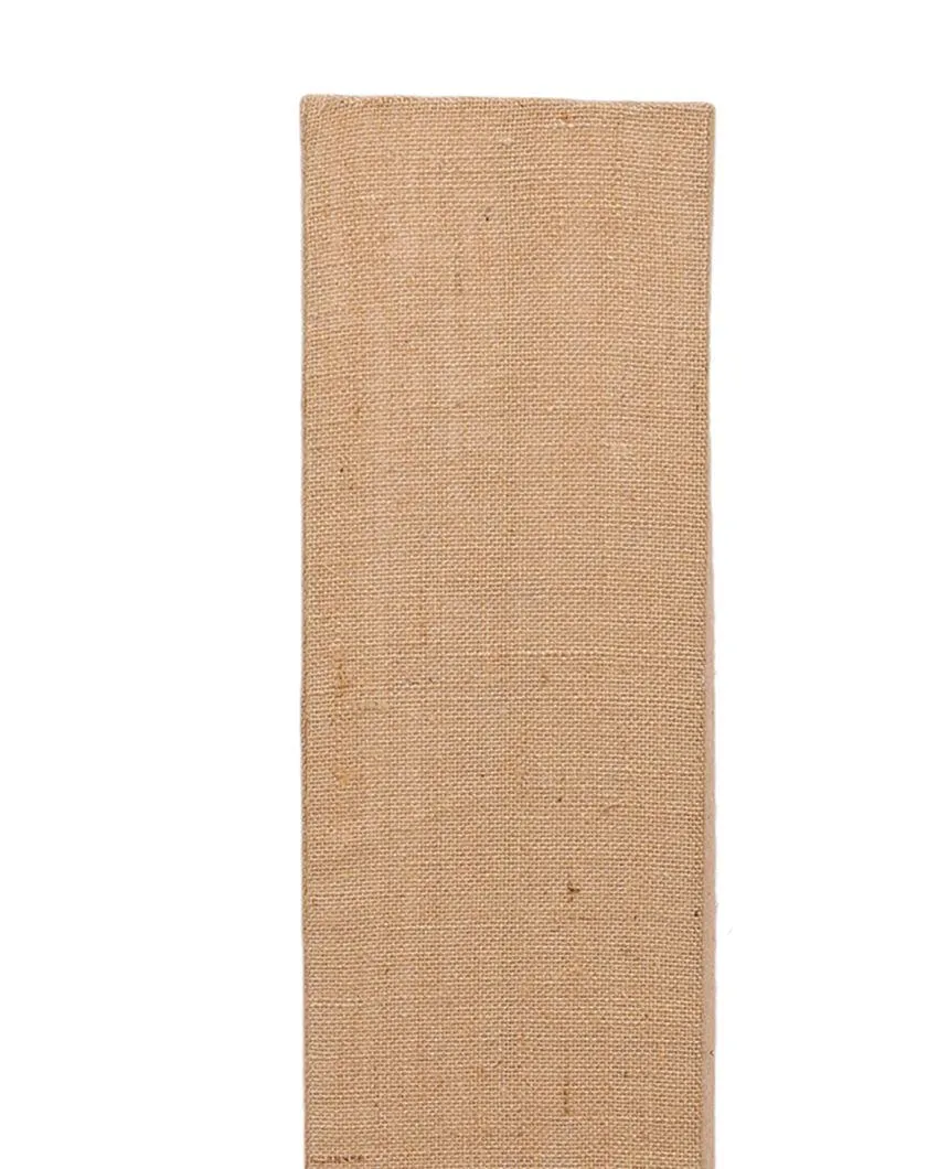 Old Fashion Jute Square Natural Wood Floor Lamp | 2.8 Feet