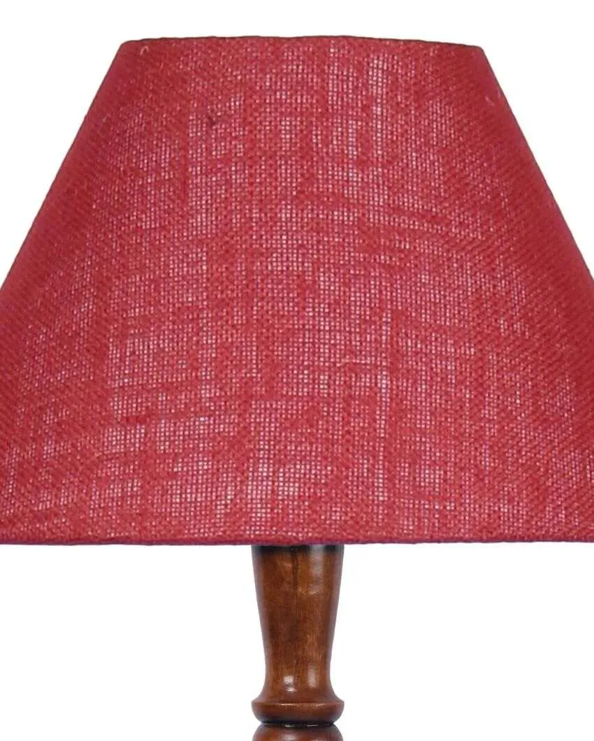 Old fashioned Jute Conical Wooden Floor Lamp | 14 X 56 inches