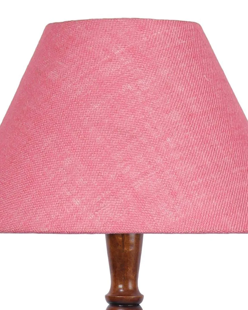 Old fashioned Jute Conical Wooden Floor Lamp | 14 X 56 inches