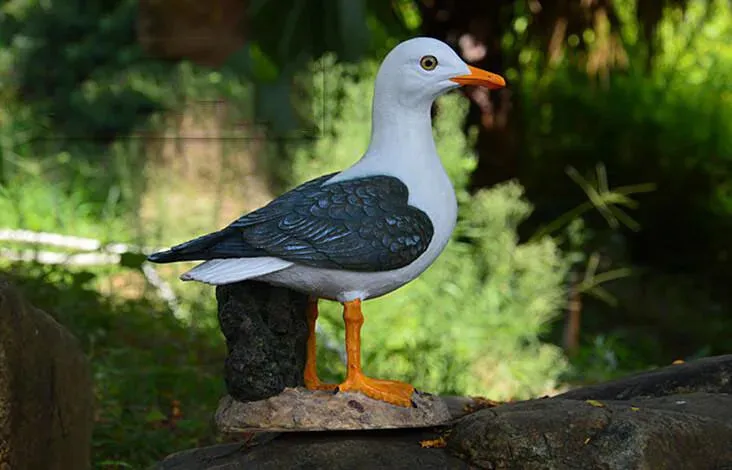 Outdoor Resin Seagull Birds Crafts Mediterranean style Ornaments Garden Simulation Animal Sculpture Accessories Decoration Art