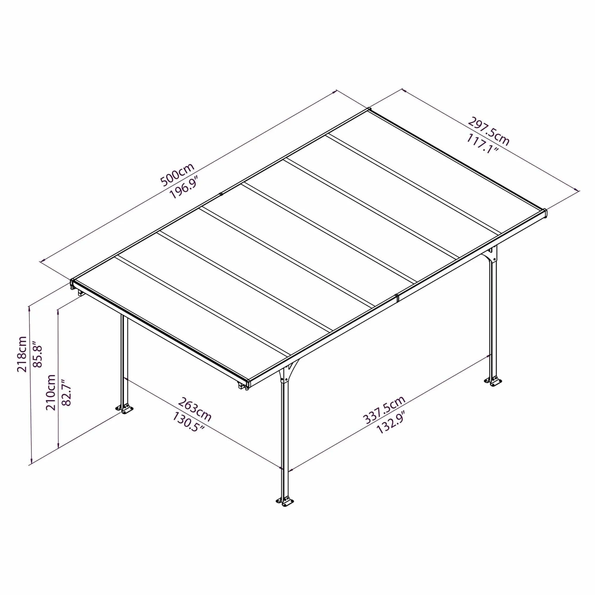 Palram - Canopia | 10x16 ft Verona Carport