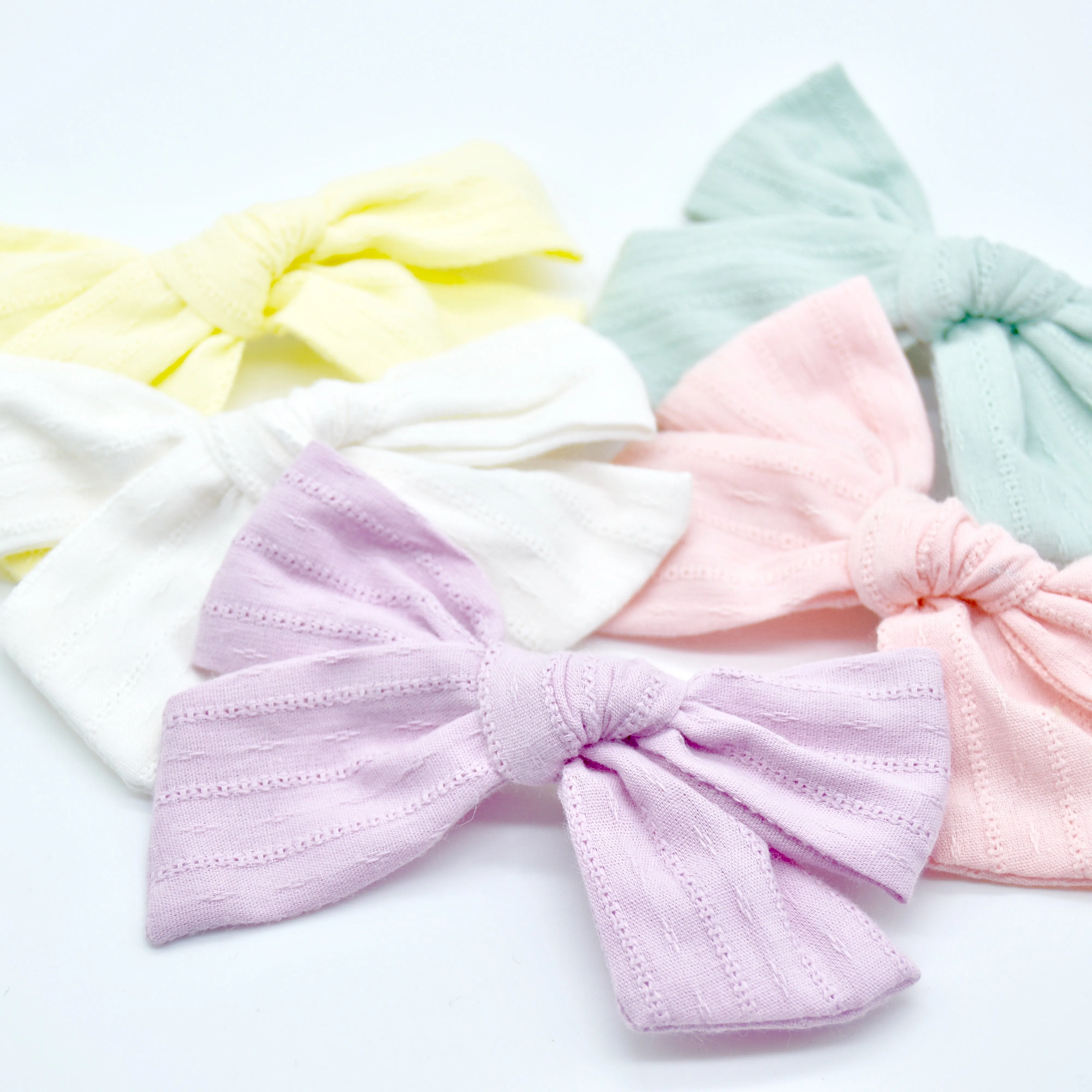 Pastel Linen Clips