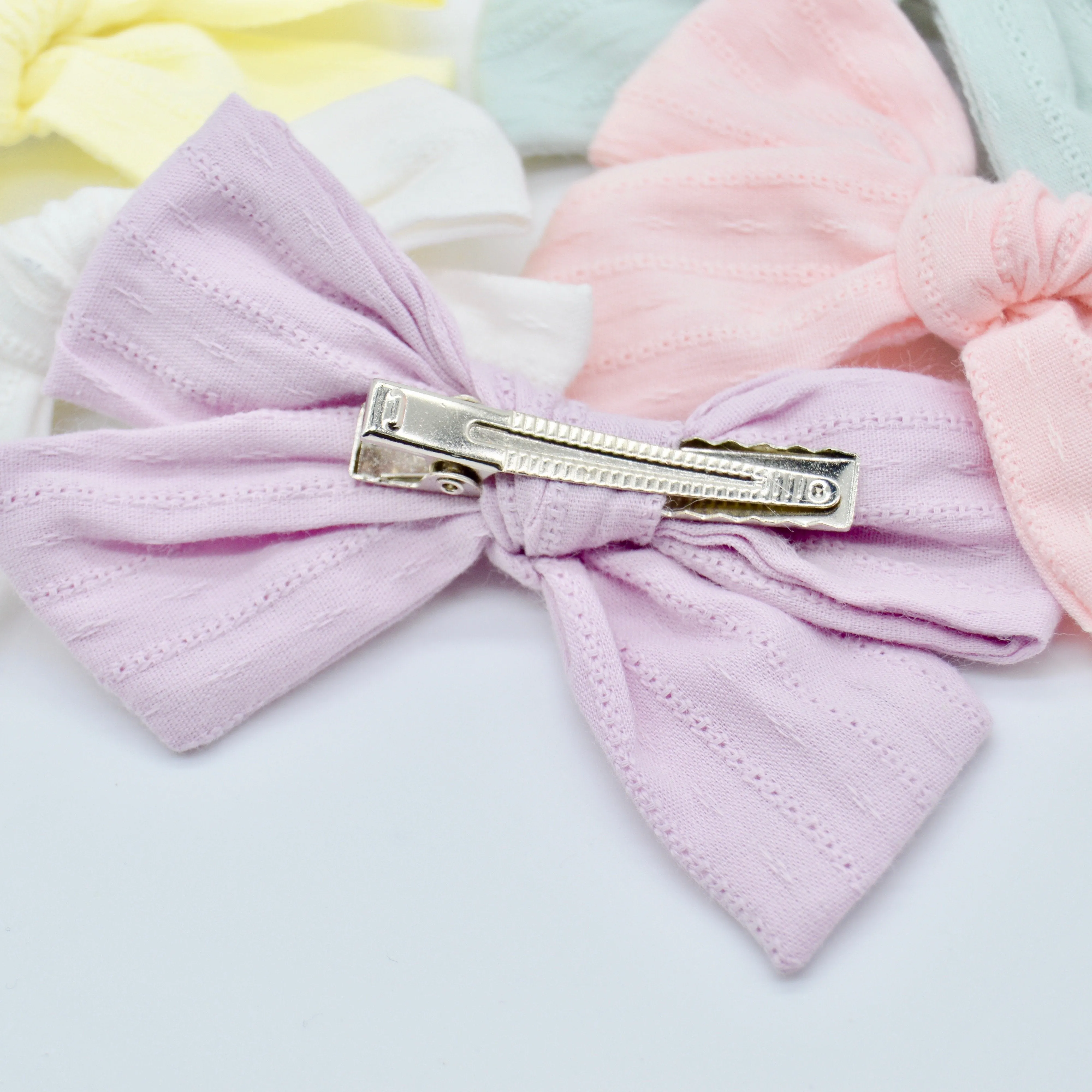 Pastel Linen Clips