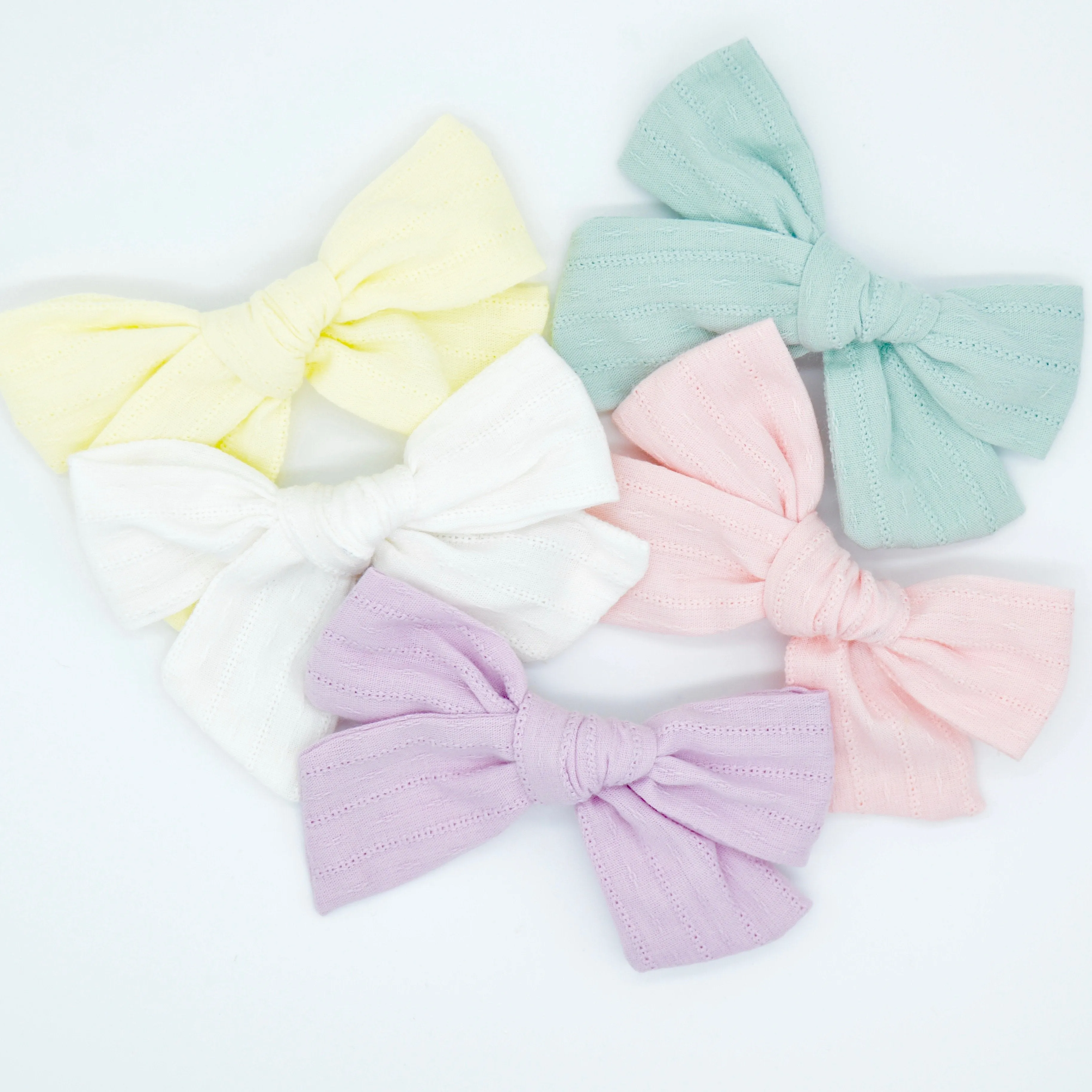 Pastel Linen Clips