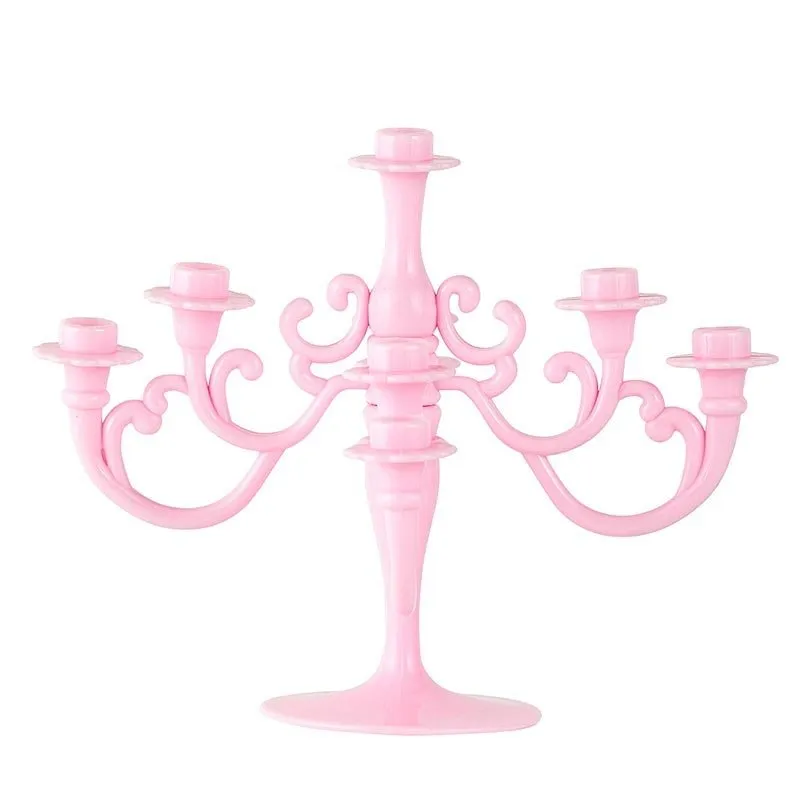 Pink Candelabra Cake Topper