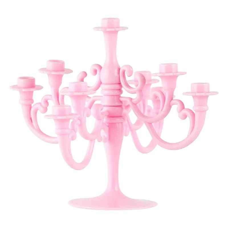 Pink Candelabra Cake Topper