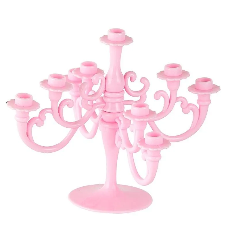 Pink Candelabra Cake Topper