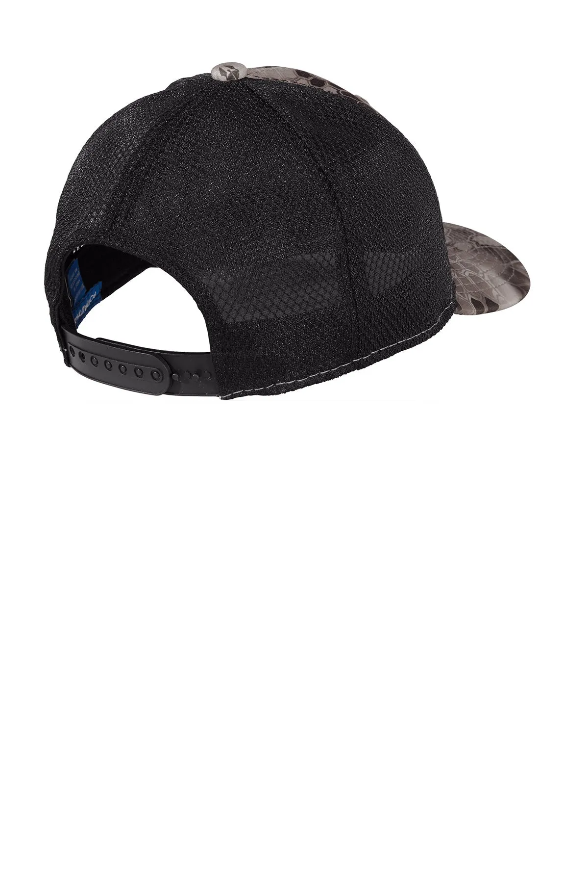Port Authority Performance Camouflage Mesh Back Customized Snapback Caps, Kryptek Raid/Black