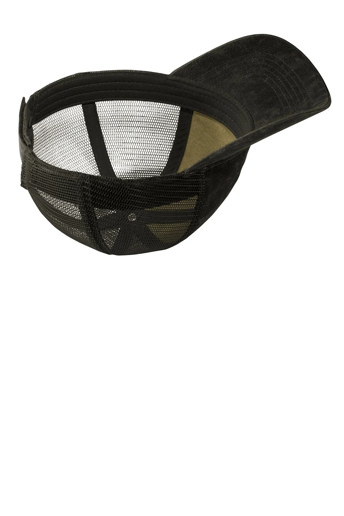 Port Authority Pigment Print Mesh Back Branded Caps, Olive