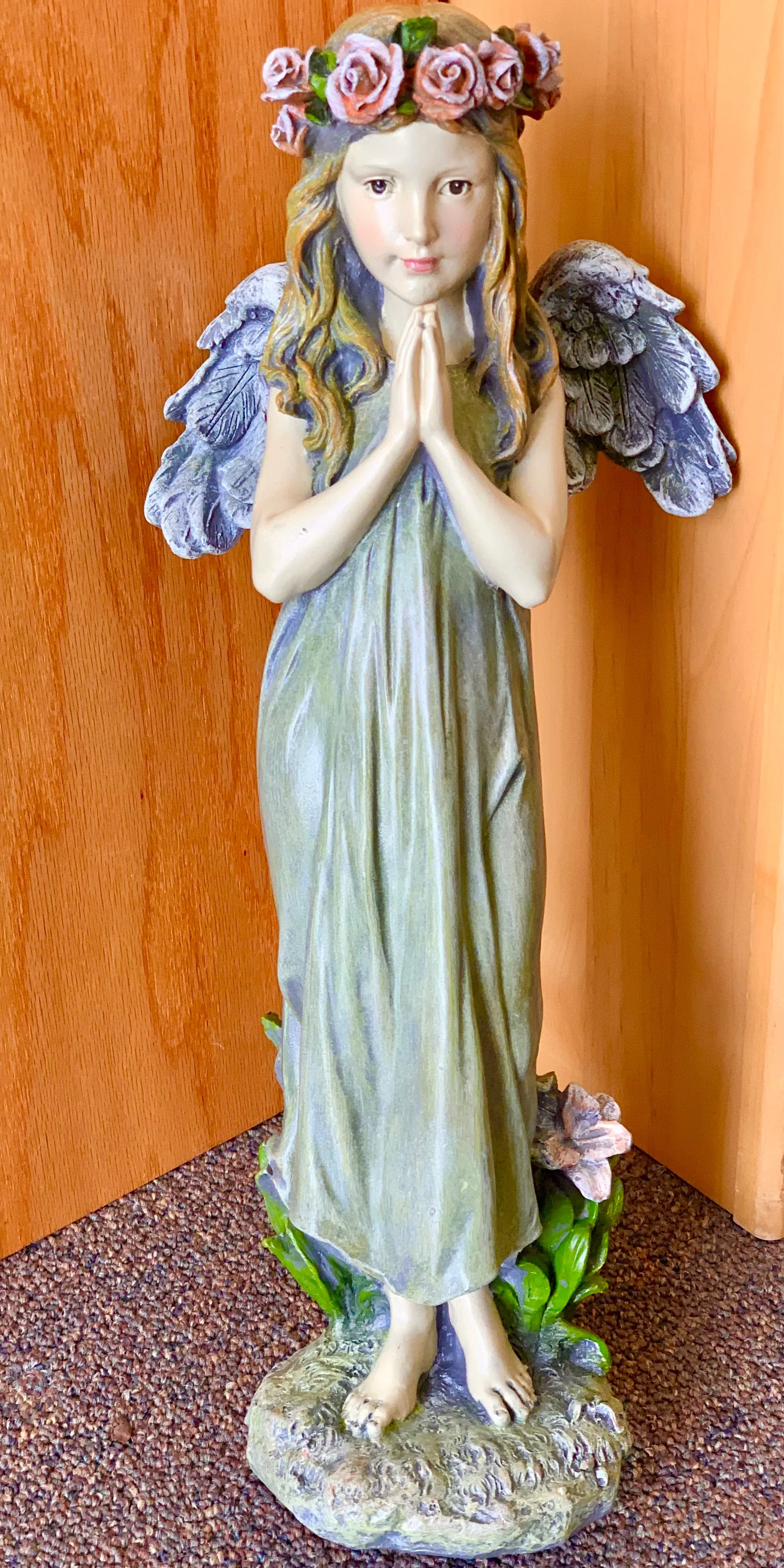 Praying Angel 18.5" Indoor/Outdoor Garden Statue