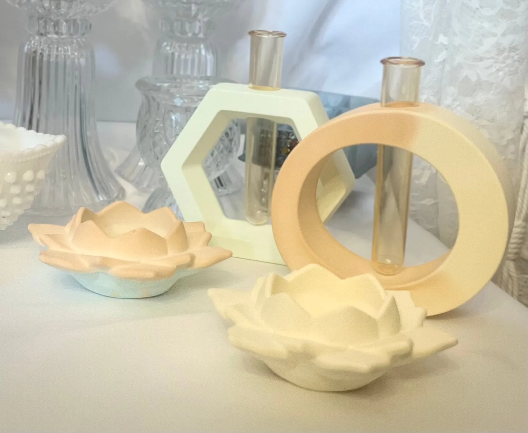 Propagation Station - Jesmonite Resin - Bud Vases