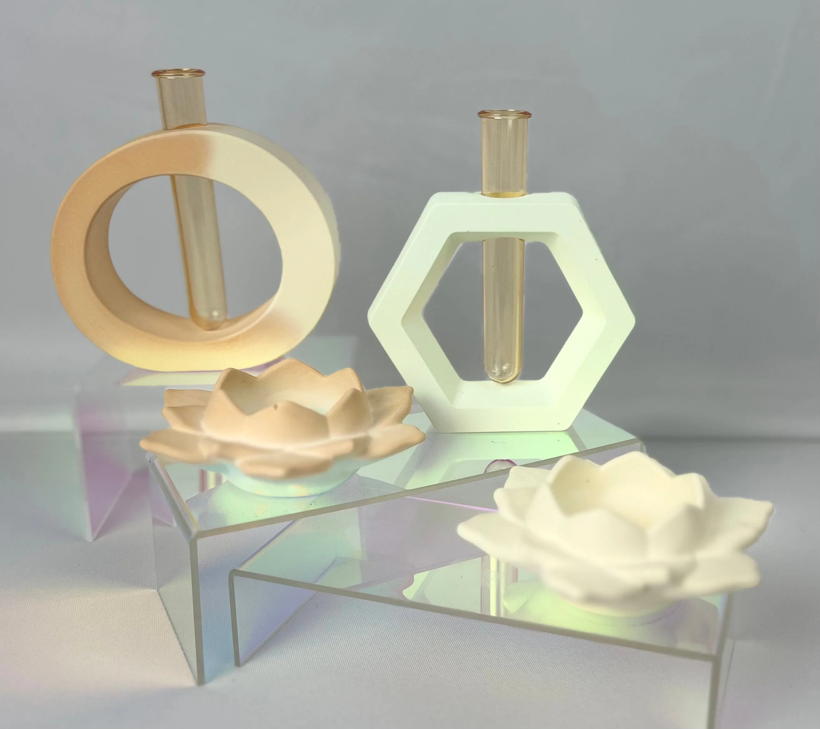 Propagation Station - Jesmonite Resin - Bud Vases