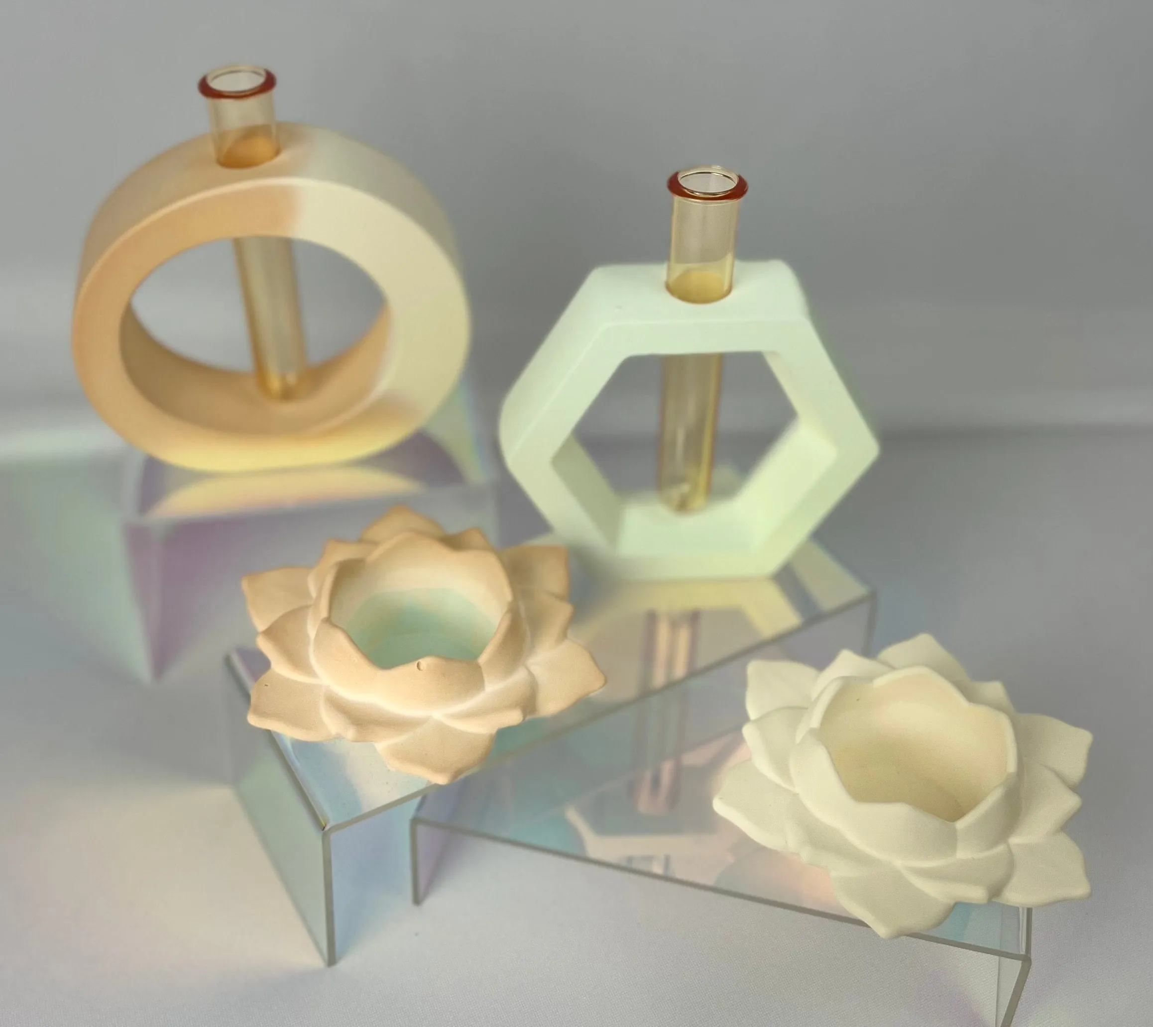 Propagation Station - Jesmonite Resin - Bud Vases