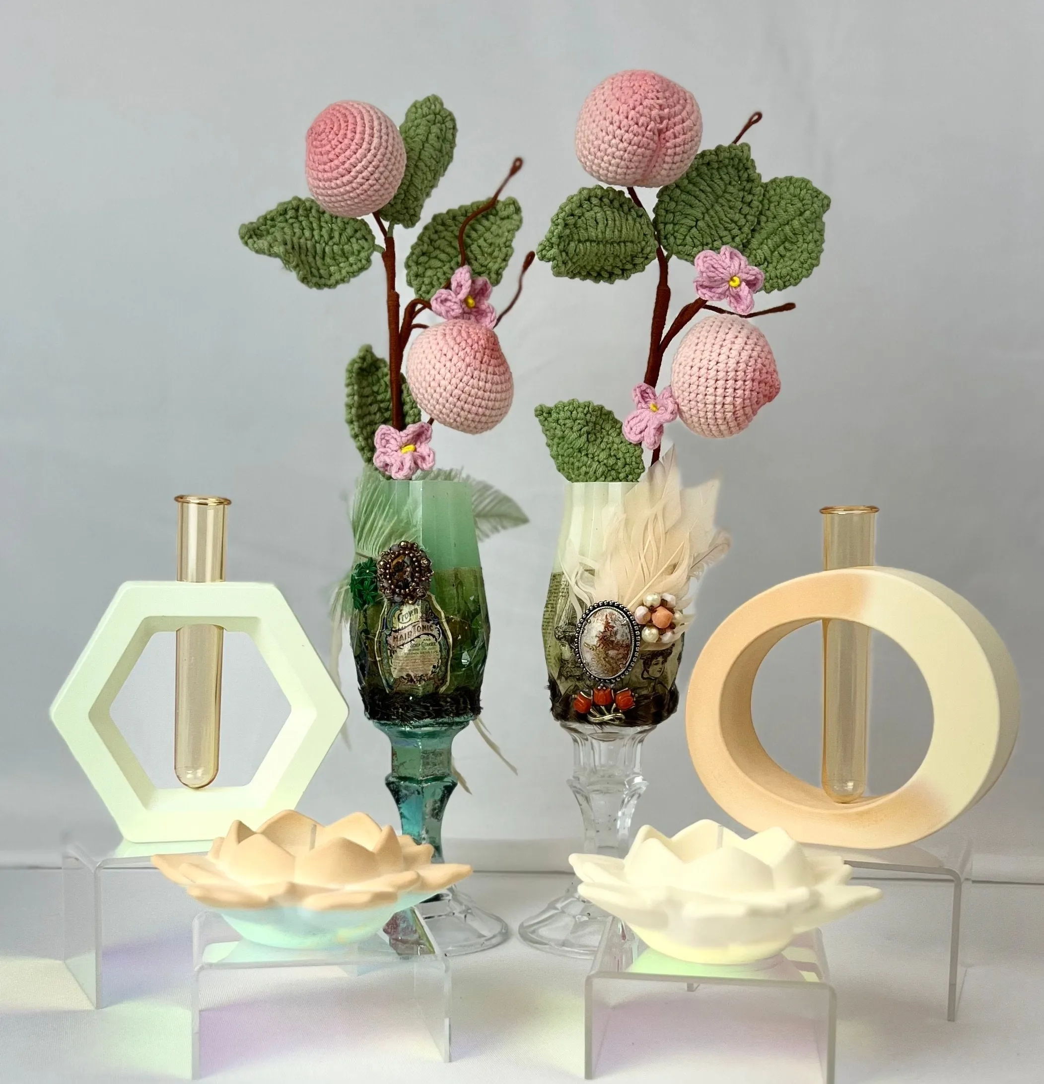 Propagation Station - Jesmonite Resin - Bud Vases