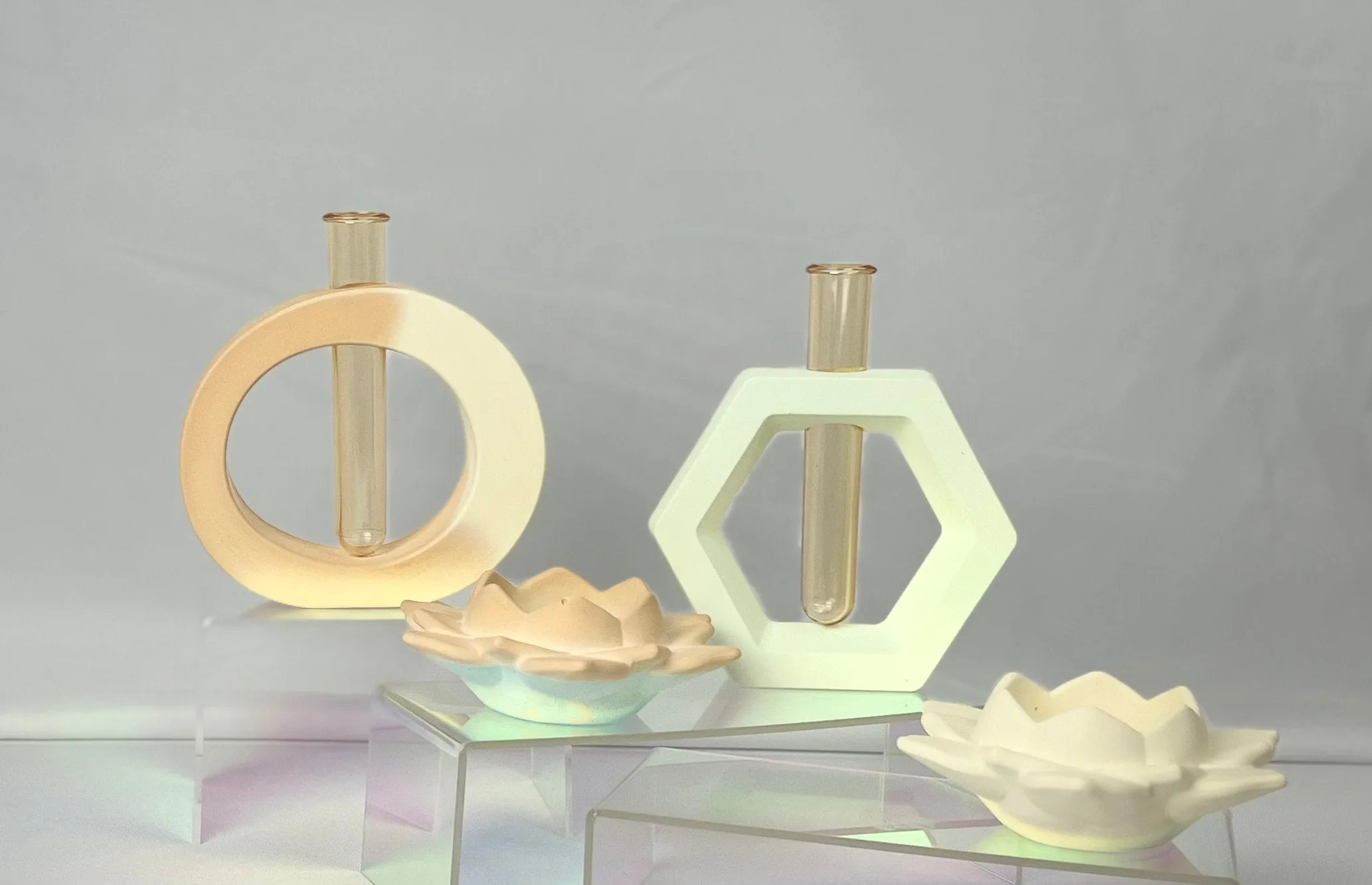Propagation Station - Jesmonite Resin - Bud Vases