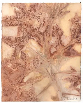 "Liquidambar," original botanical leaf print, 10" x 8"