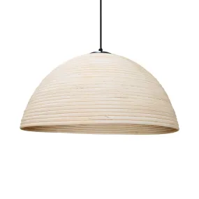 Rattan Tube Pendant Light Natural | Antique White