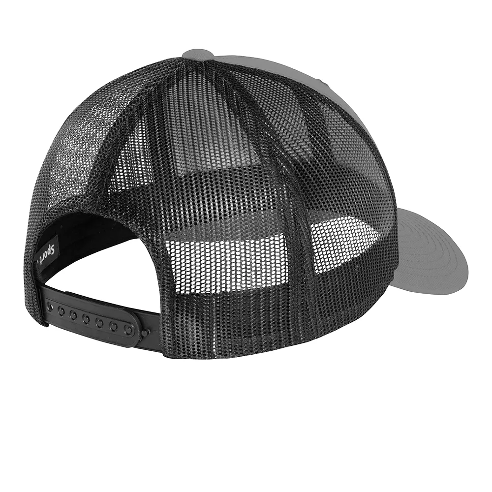Red Rock Colorado in Purple - Snap Back Trucker Hat - Graphite and Black