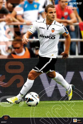 Roberto Soldado "Super Striker" Valencia CF Poster - Grupo Erik 2012-13