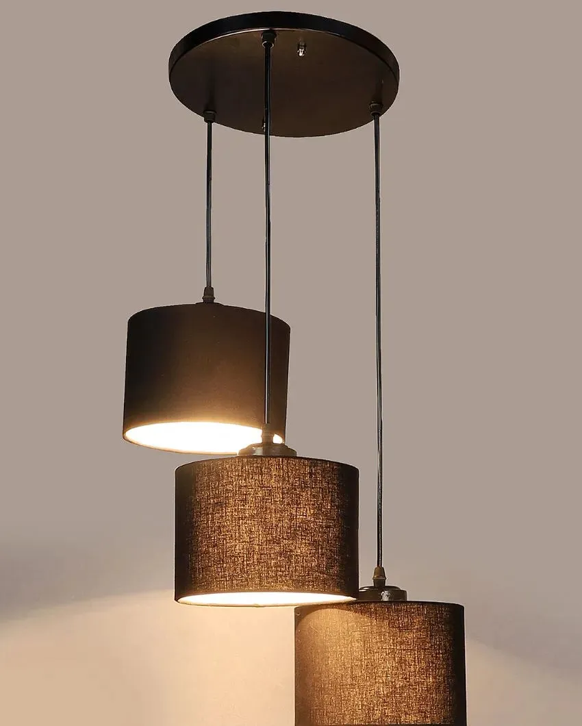 Round Cotton Drum Cluster Hanging Lamp