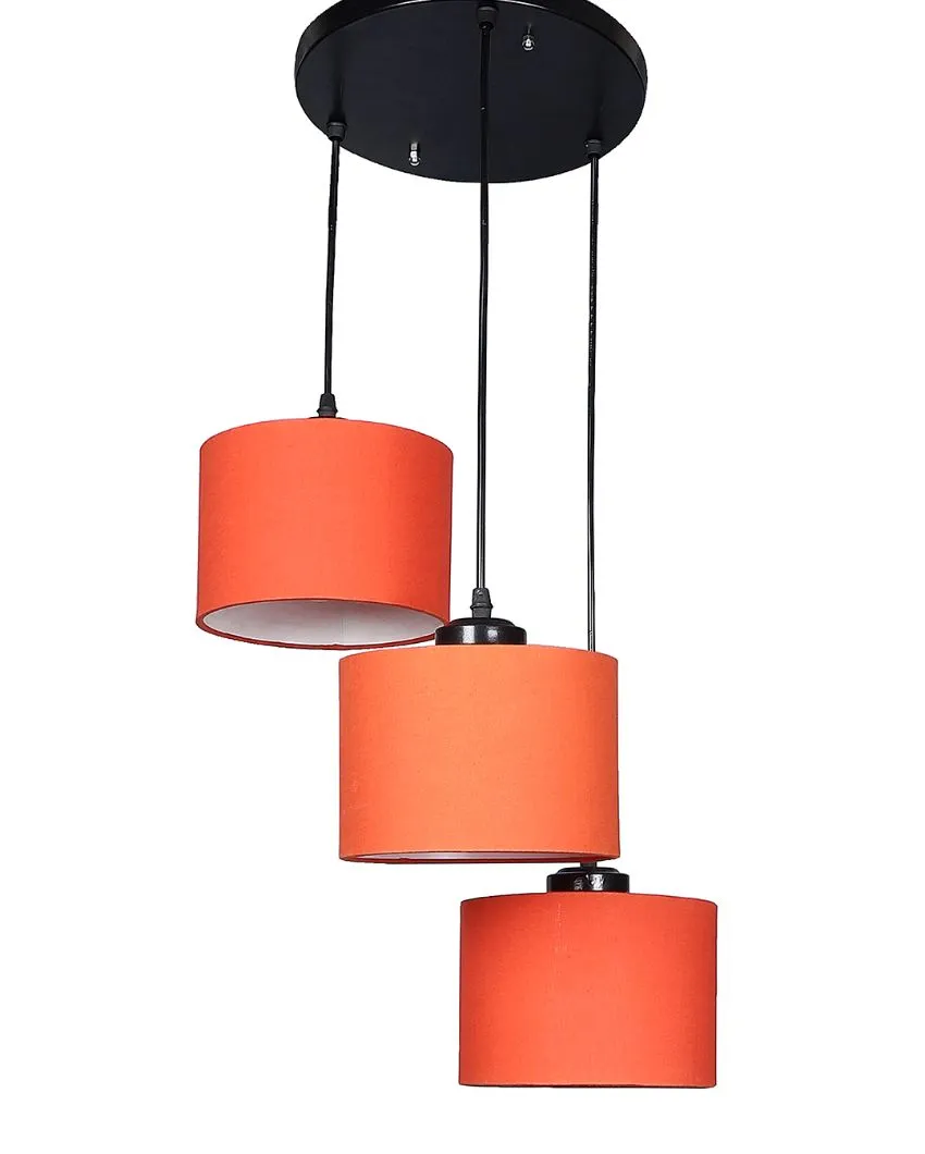Round Cotton Drum Cluster Hanging Lamp