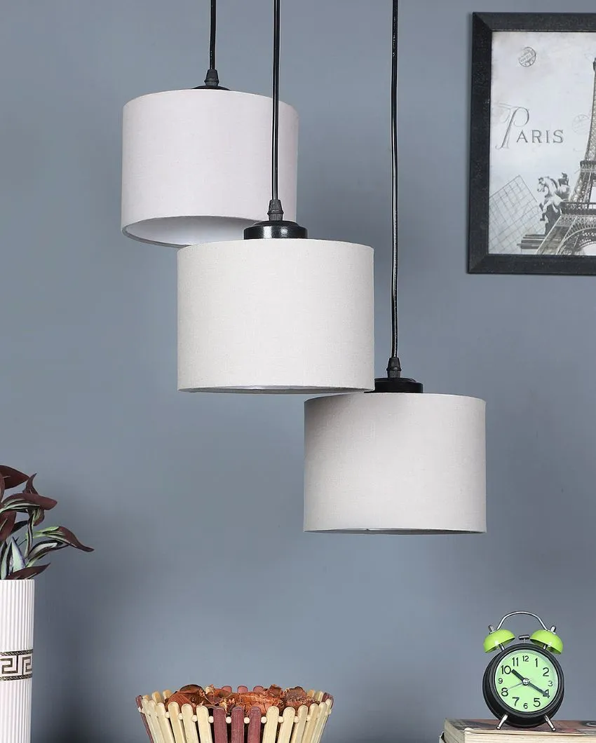 Round Cotton Drum Cluster Hanging Lamp