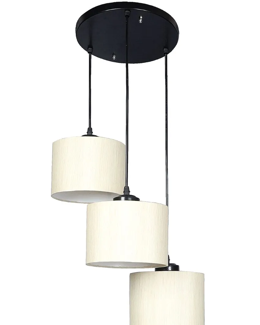Round Cotton Drum Cluster Hanging Lamp