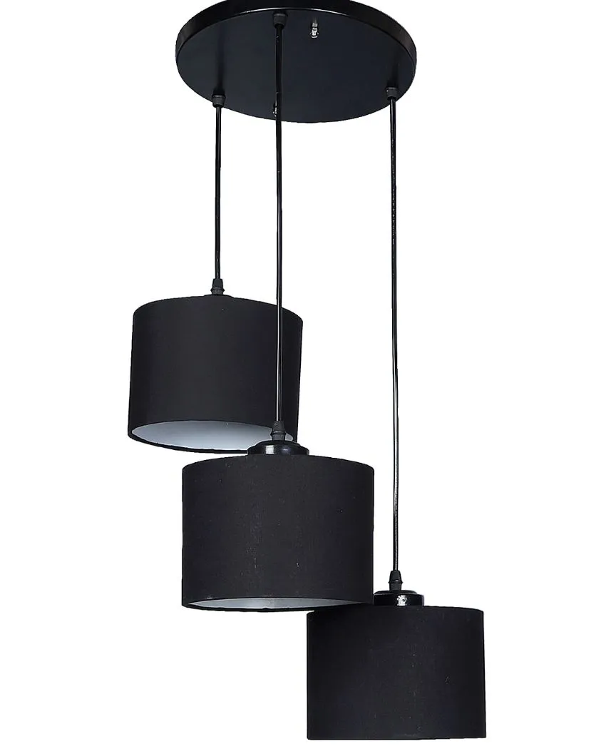 Round Cotton Drum Cluster Hanging Lamp