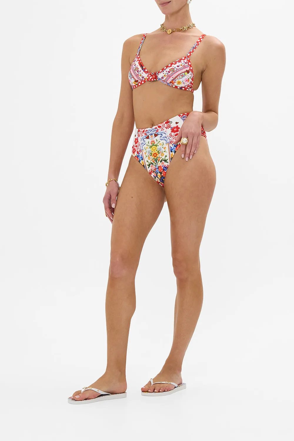 RUCHED SIDE PANT FAITH, LUCK & JUSTICE