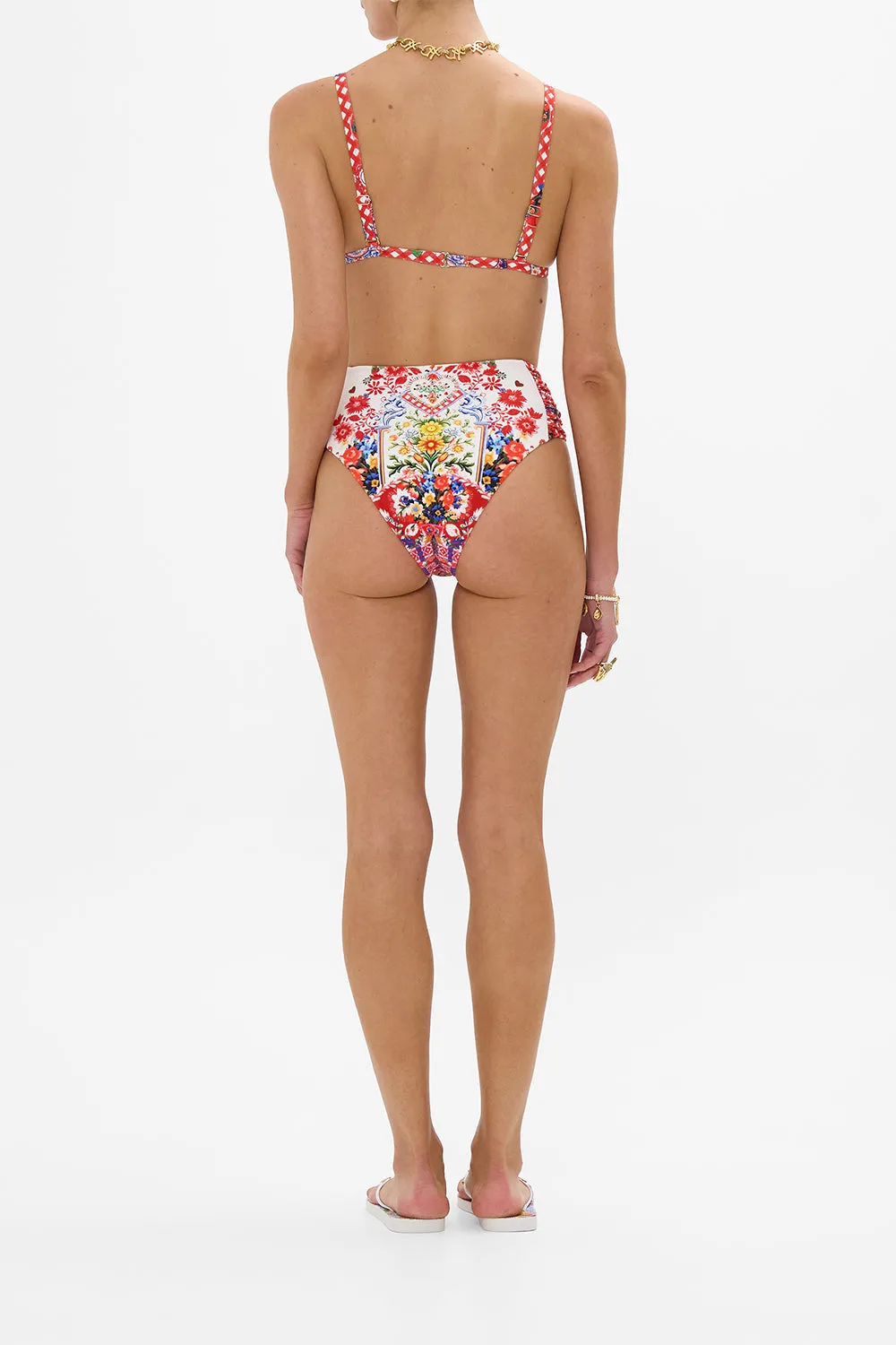 RUCHED SIDE PANT FAITH, LUCK & JUSTICE