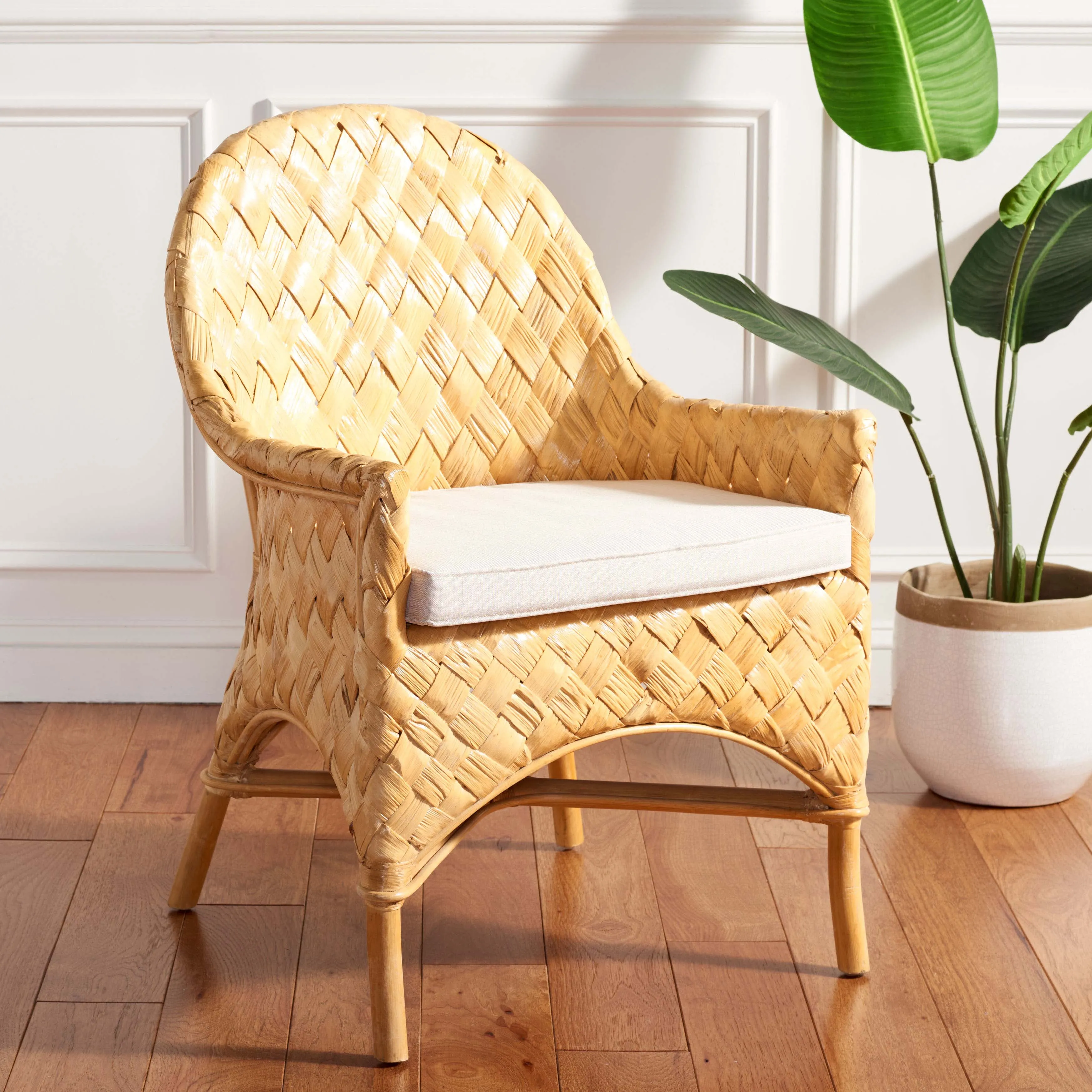 Safavieh Chorus Woven Dining Chair W/ Cushion , SEA7039