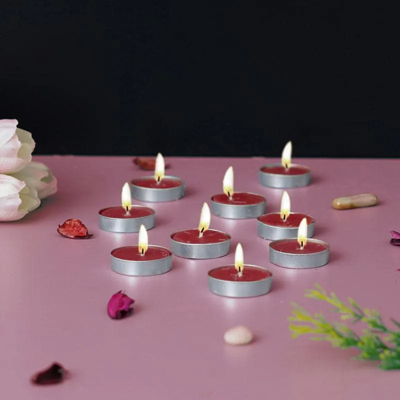 Sepova Strawberry Scented Tealight Candle - Set Of Ten
