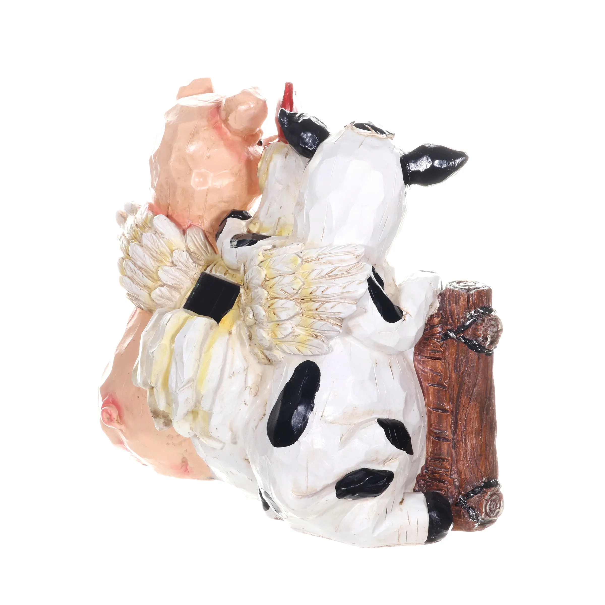 Solar Farm Animal Welcome Sign Garden Statue, 11 by 10 Inches