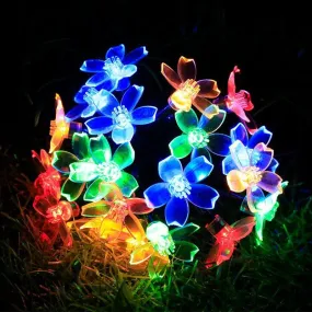 Solar Flower String Lights – Colorful and Eco-Friendly Decor
