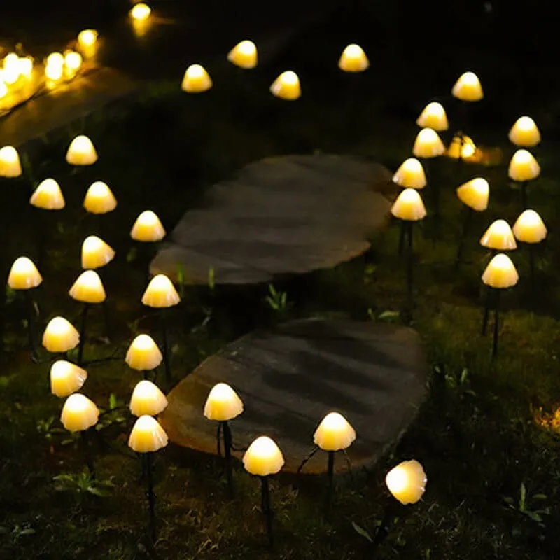 Solar LED Mushroom Garden Lights