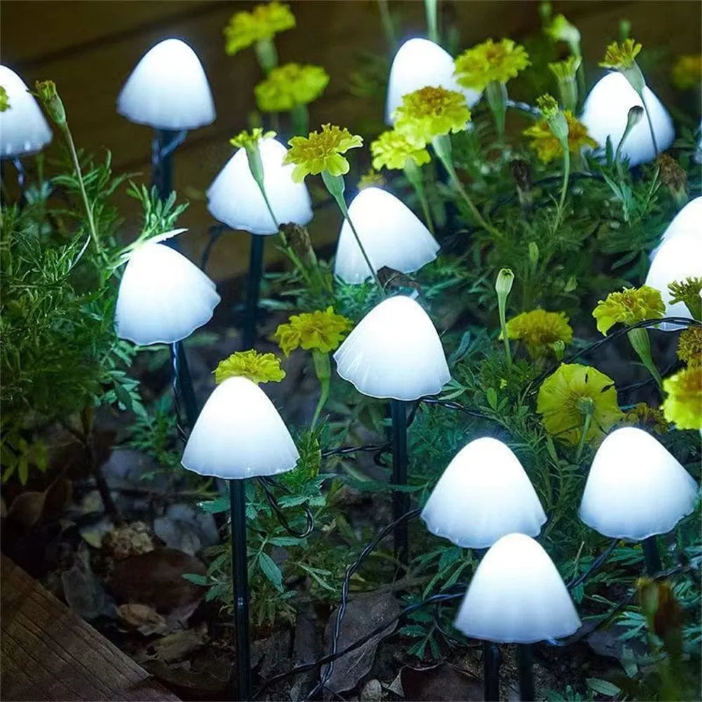 Solar LED Mushroom Garden Lights