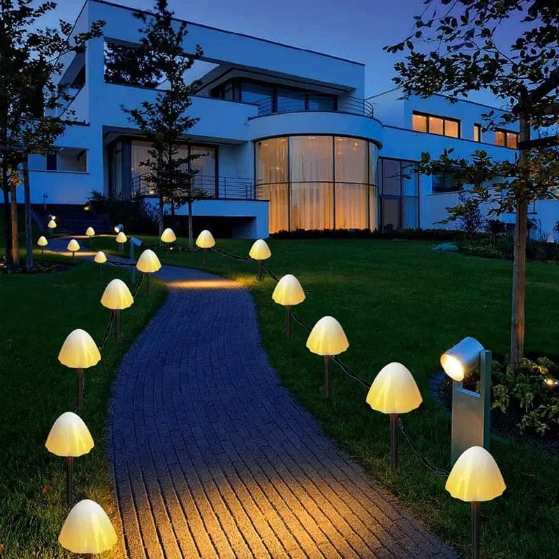 Solar LED Mushroom Garden Lights